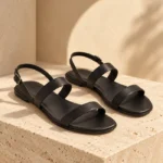 Lina Flat Leather Sandals